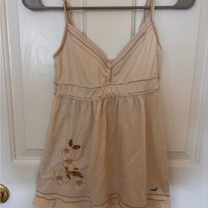 Hollister Cream Tank Top